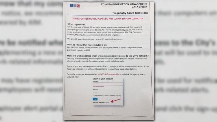 atlanta ransomware
