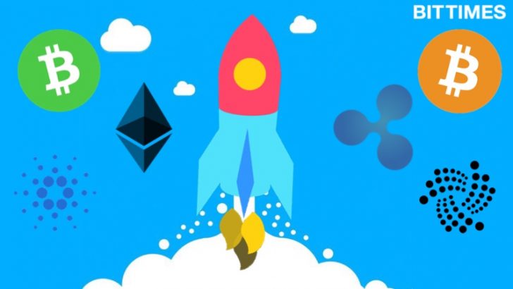 トップ10の仮想通貨で上昇続く｜BTCは100万円台目前