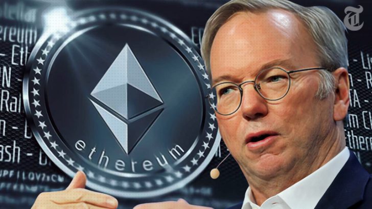 「イーサリアム（ETH）は大きな可能性を秘めている」元Google CEOエリック・シュミット