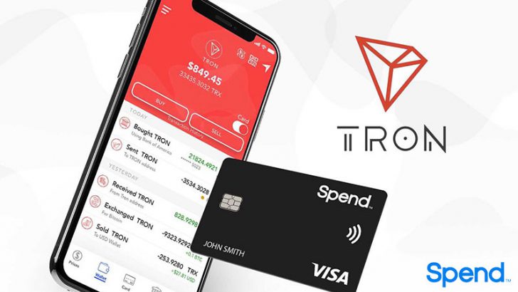 トロン（TRON/TRX）が仮想通貨ウォレット「Spend」で利用可能に