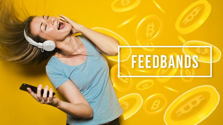 音楽ストリーミングで「ビットコイン報酬」が貰える｜FEEDBANDS（フィードバンド）