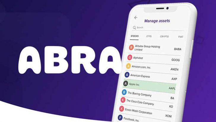 ビットコインで「株式・ETF」に簡単投資｜仮想通貨ウォレットアプリ：Abra（アブラ）