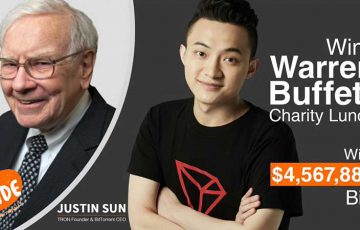 Tron CEO：投資の神「バフェット氏とランチ」へ｜ブロックチェーン業界のリーダーも招待