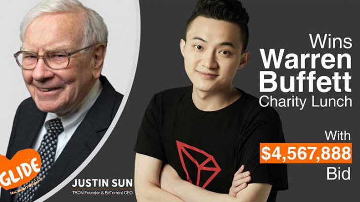 Tron CEO：投資の神「バフェット氏とランチ」へ｜ブロックチェーン業界のリーダーも招待