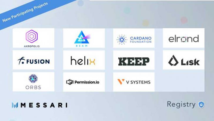 暗号市場分析会社Messari：データベースに「Cardano・Orbs」などのプロジェクトを追加