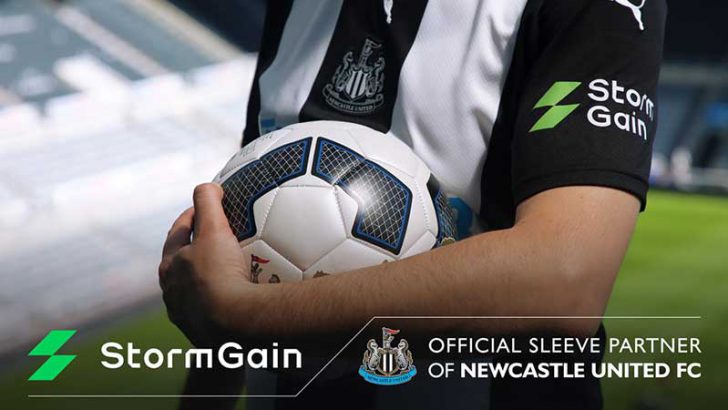 仮想通貨取引所StormGain：プレミアリーグ所属の「Newcastle United FC」とスポンサー契約