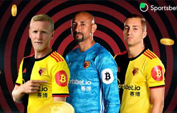 Watford FC：ビットコインロゴを「ユニフォーム」にプリント｜大手ブックメーカーと提携