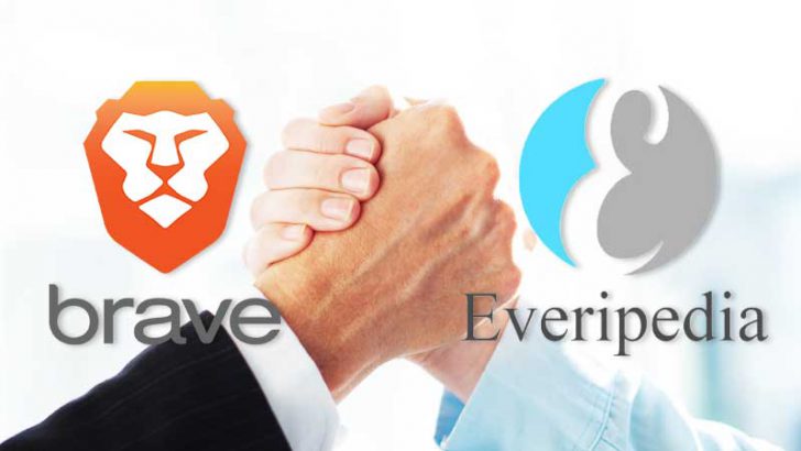 Braveブラウザ：ブロックチェーン基盤のオンライン百科事典「Everipedia」と提携