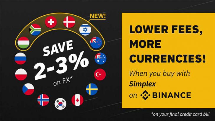 BINANCE：仮想通貨販売所で「15種類の法定通貨」をサポート
