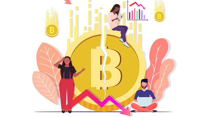ビットコイン価格「40万円台」まで暴落｜主要仮想通貨も大幅マイナス