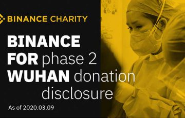 仮想通貨取引所BINANCE「新型コロナウイルス被害者支援」で医療品などを寄付