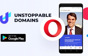 Operaブラウザ：Android版で「ブロックチェーンドメイン」をサポート