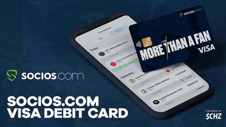 【Chiliz】ファンに特典・報酬を付与する「Socios.com VISAデビットカード」発行へ
