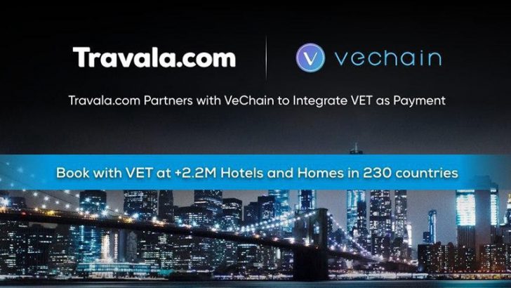 VeChain：旅行予約サイト「Travala.com」と提携｜VET決済でホテル予約が可能に