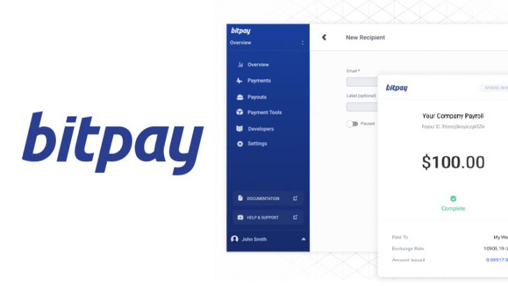 複数の暗号資産送金を迅速かつ低コストに「BitPay Send」提供開始：決済大手BitPay