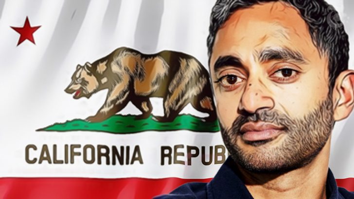 ビットコイン支持派Chamath Palihapitiya氏「カリフォルニア州知事」に立候補する考え