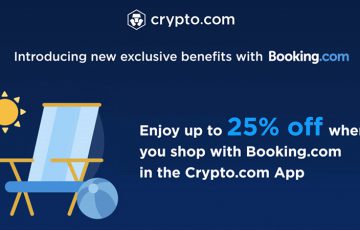 Crypto.com：旅行宿泊予約サイト「Booking.com」と提携｜最大25％割引を提供