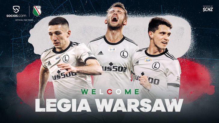Chiliz：ポーランドの強豪サッカークラブ「レギア・ワルシャワ」と提携｜$LEG発行へ