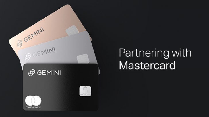 Gemini×マスターカード「仮想通貨報酬機能付きクレジットカード」発行へ