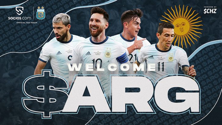 Chiliz&Socios：世界初「サッカーアルゼンチン代表」のファントークン（$ARG）発行へ
