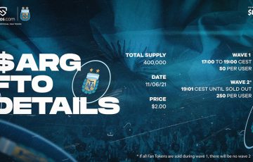 Chiliz&Socios：サッカーアルゼンチン代表チームの「$ARGトークン販売」詳細を発表