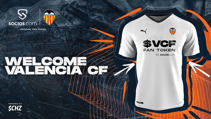 Chiliz：スペインのサッカークラブ「Valencia CF」と提携｜$VCFファントークン発行へ