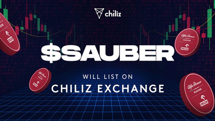 Chiliz Exchange：F1チーム「Alfa Romeo」の$SAUBERファントークン本日取扱い開始