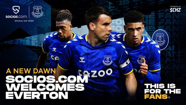 Chiliz＆Socios「Everton FC（エヴァートンFC）」と提携｜$EFCファントークン発行へ