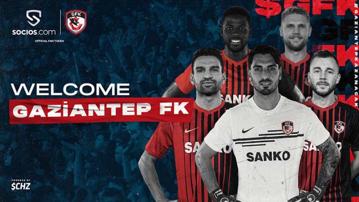 Chiliz＆Socios：トルコのサッカークラブ「Gaziantep F.K.」と提携｜$GFKファントークン発行へ