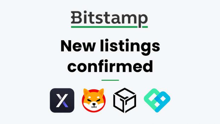 Bitstamp：SHIB・GALAなど「仮想通貨4銘柄」の取扱い開始