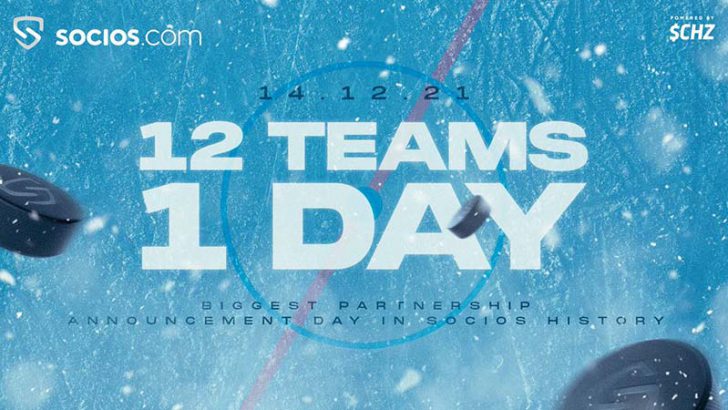 Chiliz&Socios：過去最多「合計12のNHL所属アイスホッケーチーム」と連続提携