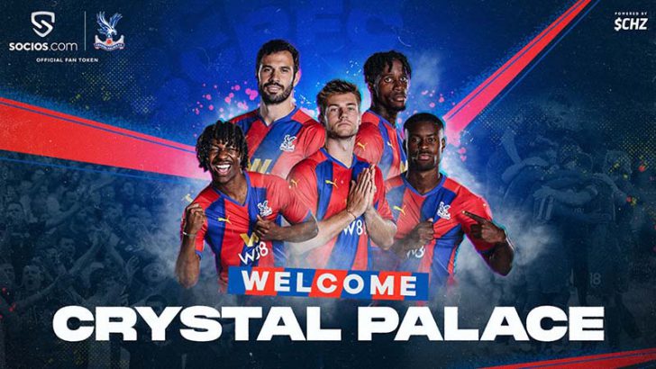 Chiliz&Socios「Crystal Palace FC」と提携｜$CPFCファントークン発行へ