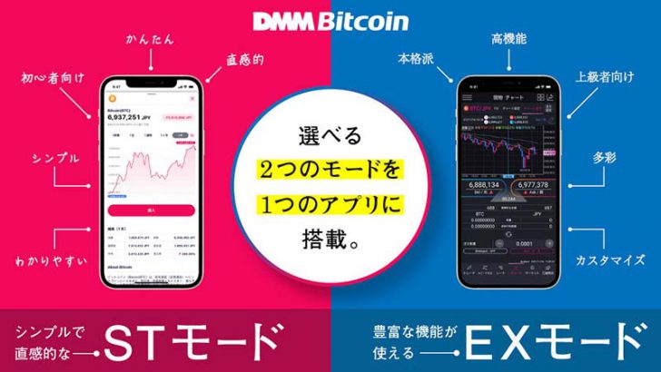 DMMビットコイン：スマホアプリに初心者向けの新機能「STモード」追加
