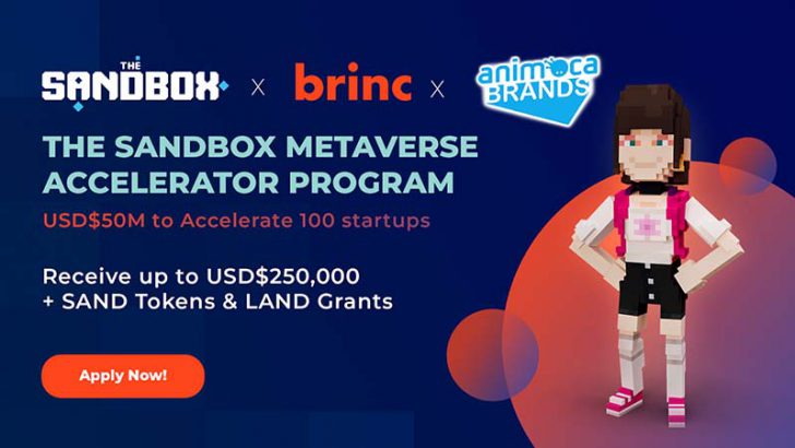 The Sandbox「メタバース関連スタートアップ支援プログラム」開始｜約58億円を投資