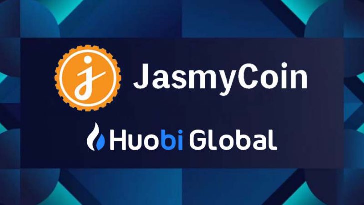 Huobi Global「ジャスミーコイン（JASMY）」取扱い開始｜海外取引所への上場続く