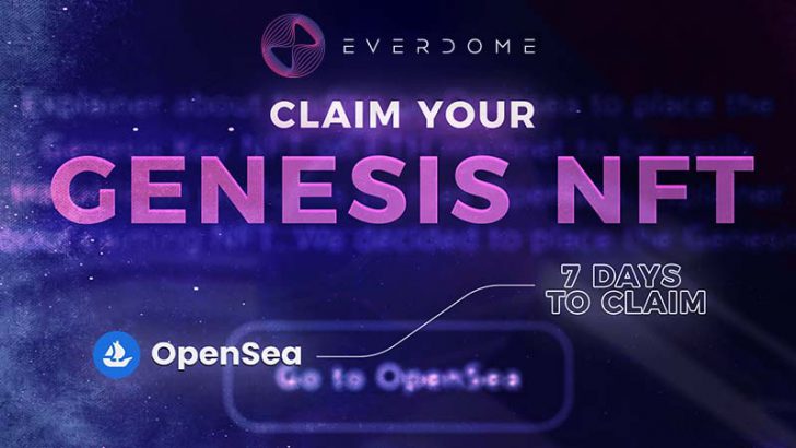 Everdome「Genesis NFT」の請求受付開始｜DOMEステーキング上位者に配布
