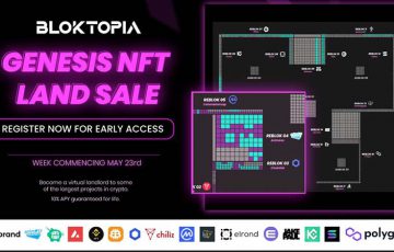 BLOKTOPIA：テナント販売「Genesis NFT Land Sale」2022年5月23日に開始