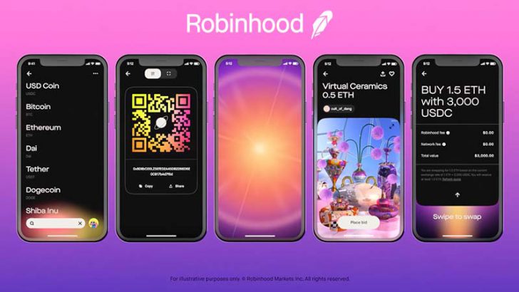 Robinhood：NFT・DeFi・DApps対応の「自己管理型Web3ウォレット」発表