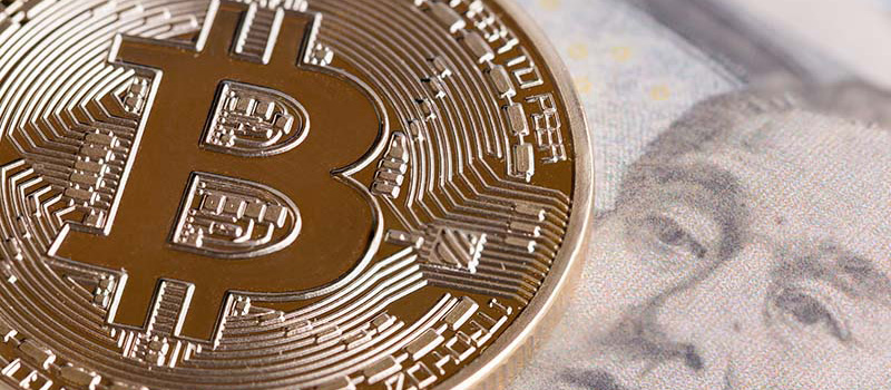 日本円とビットコインの画像