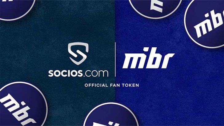 Chiliz＆Socios：ブラジルeスポーツ初「MIBR」と提携｜公式ファントークン発行へ