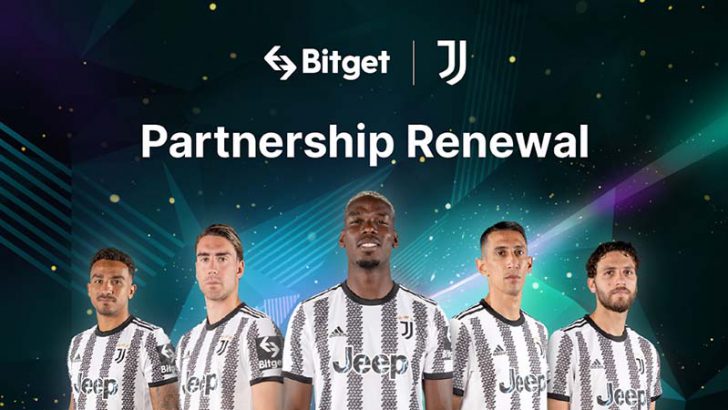 ユヴェントス公式スリーブパートナーとして成功を続けるBitget