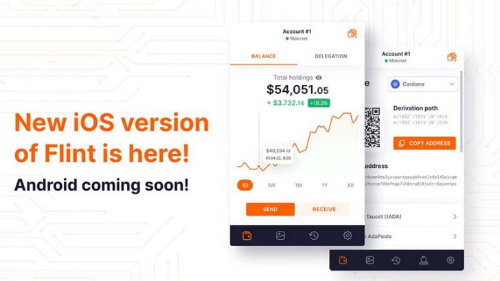 カルダノ関連ウォレット「Flint Wallet」iOS版アプリにdAppブラウザ機能追加
