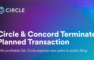 USDC発行のCircle社「ConcordとのSPAC合併による上場計画」を断念
