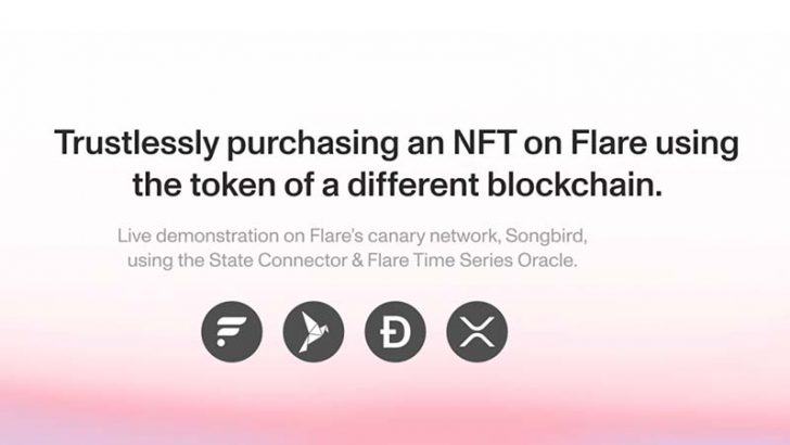 Flare製NFTのDOGEとXRPによる購入実験が成功