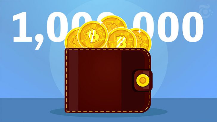1BTC以上保有するビットコインアドレス数「100万」を突破