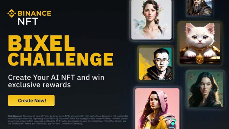 BINANCE：AI生成アートNFTを発行できる「Bixel」提供開始