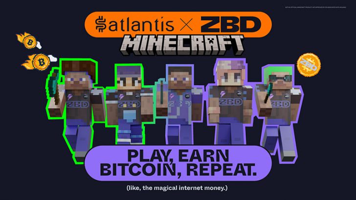 ビットコインが稼げるマインクラフトのサーバー「Satlantis」を発表：ZEBEDEE