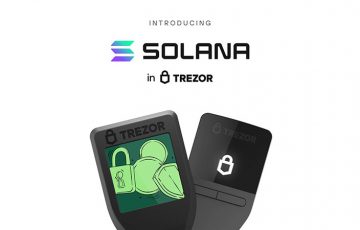 ハードウェアウォレット「Trezor」Solana（SOL）のブロックチェーンに対応