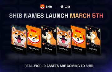 【追記あり】シバイヌ提携のD3「*SHIB Name Token」ローンチ日を発表｜ShibArmy限定割引も
