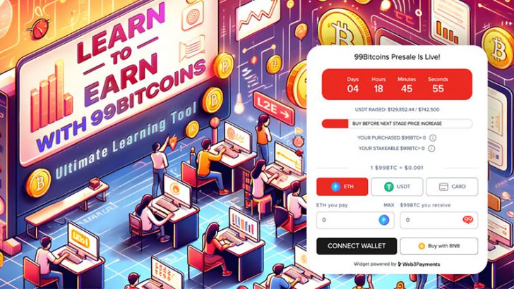 99BTCのプレセールがスタート！ 大口投資家たちが注目している革新的なLearn-To-Earnトークンとは？